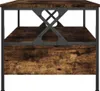 vidaXL Konferenční stolek Smoked Oak 100x51x45 cm Dřevěné Náhled obrázku produktu 7