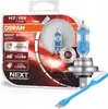 Packaging for OSRAM Night Breaker Laser H7 car headlight bulbs, showing product features and branding. Náhled obrázku produktu