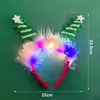 Frauen Mädchen Haar Hoop LED Weihnachten Rentier Santa Produktbild-Vorschau 7