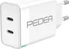PEDEA Schnellladegerät Dual PD 40W USB Typ C/C weiß Produktbild-Vorschau 1