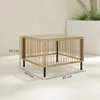 Outsunny Polyrattan Gartentisch, 65 x 65 x 43 cm, Produktbild-Vorschau 3