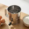Mehlsieb 8 Tassen Edelstahl Handkurbel – Feinmaschiger Produktbild-Vorschau 5