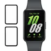 A smartwatch and two screen protectors are displayed against a white background. Produktbild-Vorschau
