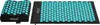 A black acupressure mat and pillow with blue spikes are displayed side-by-side on a white background. Náhľad obrázku produktu