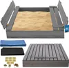 KOTARBAU® Sandkasten mit Abdeckung 100x100 cm Sandkiste aus Produktbild-Vorschau 1