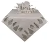 Tovaglia Clayre & Eef 130x180 cm Beige Verde Cotone Abete Anteprima dell’immagine prodotto 2
