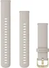 Garmin Ersatzarmband 18mm Silikon Beige/Hellgold 110-195 mm Produktbild-Vorschau 2