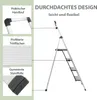 Alu Trittleiter 4-stufig silber klappbar mit Handlauf 150 Produktbild-Vorschau 5