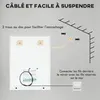 specchio illuminato a LED kleankin, specchio da parete Anteprima dell’immagine prodotto 12