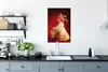 MuchoWow® Poster Eine Flamenco-Tänzerin vor einem roten Produktbild-Vorschau 3