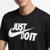Nike M Nsw Tee Just Do It Swoosh Black/White M Produktbild-Vorschau 8