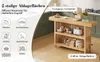 Bartafel met voetsteun en een tweelaags plank, compacte Productafbeelding-voorbeeld 4