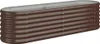 vidaXL Zvýšené lůžko Pozinkovaná ocel 152x40x36 cm Hnědá Náhled obrázku produktu 1
