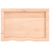 Tischplatte 60x40x(2-4) cm Massivholz Eiche Unbehandelt Produktbild-Vorschau 4