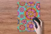 MuchoWow® Mauspad Mousepad Design - Flower Power - Farben Produktbild-Vorschau 4