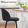 CLIPOP Barhocker 2er Set, Samt Bistrohocker mit Fußstütze, Produktbild-Vorschau 6
