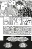 A manga panel showing characters in a discussion, followed by a scene in a crowded marketplace, and abstract eye imagery. Anteprima dell’immagine prodotto