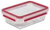 Emsa ClipClose Glass boîte à provisions 1,3 L verre rouge Voir les images du produit 1