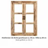 Vintage Deko-Holzfenster mit Rahmen und 2 Fensterflügeln Produktbild-Vorschau 10