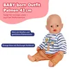 BABY born Outfit Palmen mit Hose und  gestreiftem Shirt mit Produktbild-Vorschau 2