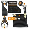 Tubo da giardino flessibile Brandson 5-15 m, tubo Anteprima dell’immagine prodotto 2