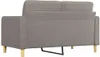 vidaXL 2-Sitzer-Sofa Taupe 140 cm Stoff Produktbild-Vorschau 5