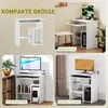 HOMCOM Tavolo da computer, scrivania con scomparti aperti e Anteprima dell’immagine prodotto 5