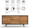 A marketing image showing a sideboard with icons and text describing its features. Anteprima dell’immagine prodotto