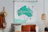 MuchoWow® Wandteppich Wandbehang Weltkarte - Australien - Produktbild-Vorschau 5