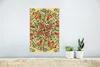 MuchoWow® Poster Blume - Blätter - Orange - Blau 20x30 cm - Produktbild-Vorschau 5