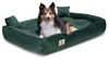 Hundebett, Laufstall, 100 x 75 cm, Samt, dunkelgrün Produktbild-Vorschau 2