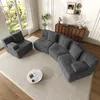 Merax Modulares Sofa 4-Sitzer aus Cordstoff, 4 frei Produktbild-Vorschau 7