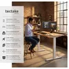 tectake® Höhenverstellbarer Schreibtisch Piotr 85 - 129 x Produktbild-Vorschau 2