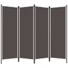 A four-panel room divider is shown against a white background. Náhľad obrázku produktu