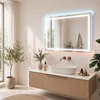 Relaxdays Badspiegel, met dimfunctie, 3 lichtkleuren, Productafbeelding-voorbeeld 6