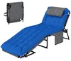Outsunny Sonnenliege klappbar Gartenliege mit Kopfkissen, Produktbild-Vorschau 1