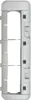 A white and gray robot vacuum cleaner part, likely a brush cover, is shown against a white background. Produktbild-Vorschau