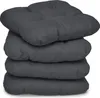 4er Set Beautissu Lisa Stuhlkissen 40x40x8 cm Produktbild-Vorschau 1