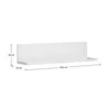 A white shelf with dimensions indicated by measurement lines and text. Náhled obrázku produktu