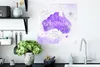 MuchoWow® Poster Karte - Australien - Aquarell 50x50 cm - Produktbild-Vorschau 3