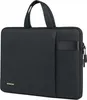 A black laptop bag with handles and a zippered compartment is shown against a white background. Produktbild-Vorschau