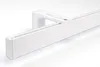 A white curtain rail system on a white background. Produktbild-Vorschau