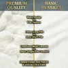 Weiß Kuscheldecke Plüsch Sofa Decke Super Soft Wohndecke Produktbild-Vorschau 6