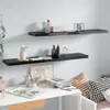 vidaXL Schweberegale 2 Stk. Hochglanz-Schwarz 120x23,5x3,8 Produktbild-Vorschau 18