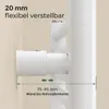 Heizkörperhalterung Wand, 4er-Set Weiß, für gerade Produktbild-Vorschau 5