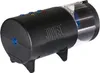 A black automatic fish feeder with a clear dispensing compartment. Produktbild-Vorschau