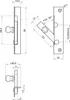 Fensterspreizel mit Eisenknopf, Links, 45 mm, Stahl blank | Produktbild-Vorschau 4