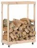 vidaXL Stojak na drewno opałowe z kółkami 76,5x40x108 cm Podgląd zdjęcia produktu 10