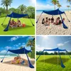 TolleTour Strandmuschel Elasthan mit Tragetasche Sonnendach Produktbild-Vorschau 7