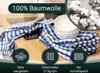 5et Set Geschirrtücher 100% Baumwolle in 50x70 cm, Produktbild-Vorschau 2